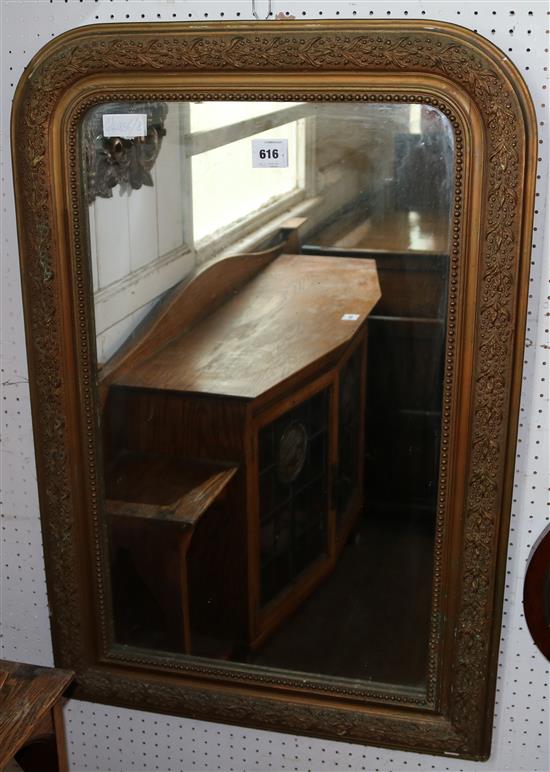 Gilt framed mirror(-)